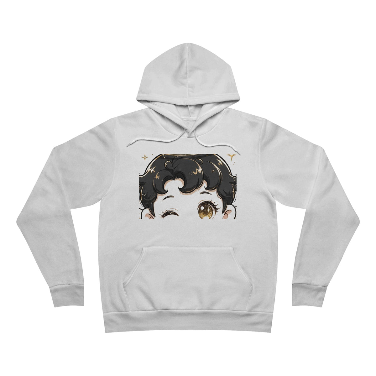 EverAfterWear Lil Angel Women's hoodie - product mockup with gold streetwear design