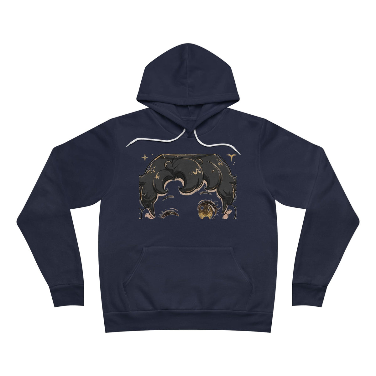 EverAfterWear Lil Angel Women's hoodie - product mockup with gold streetwear design - alternate view