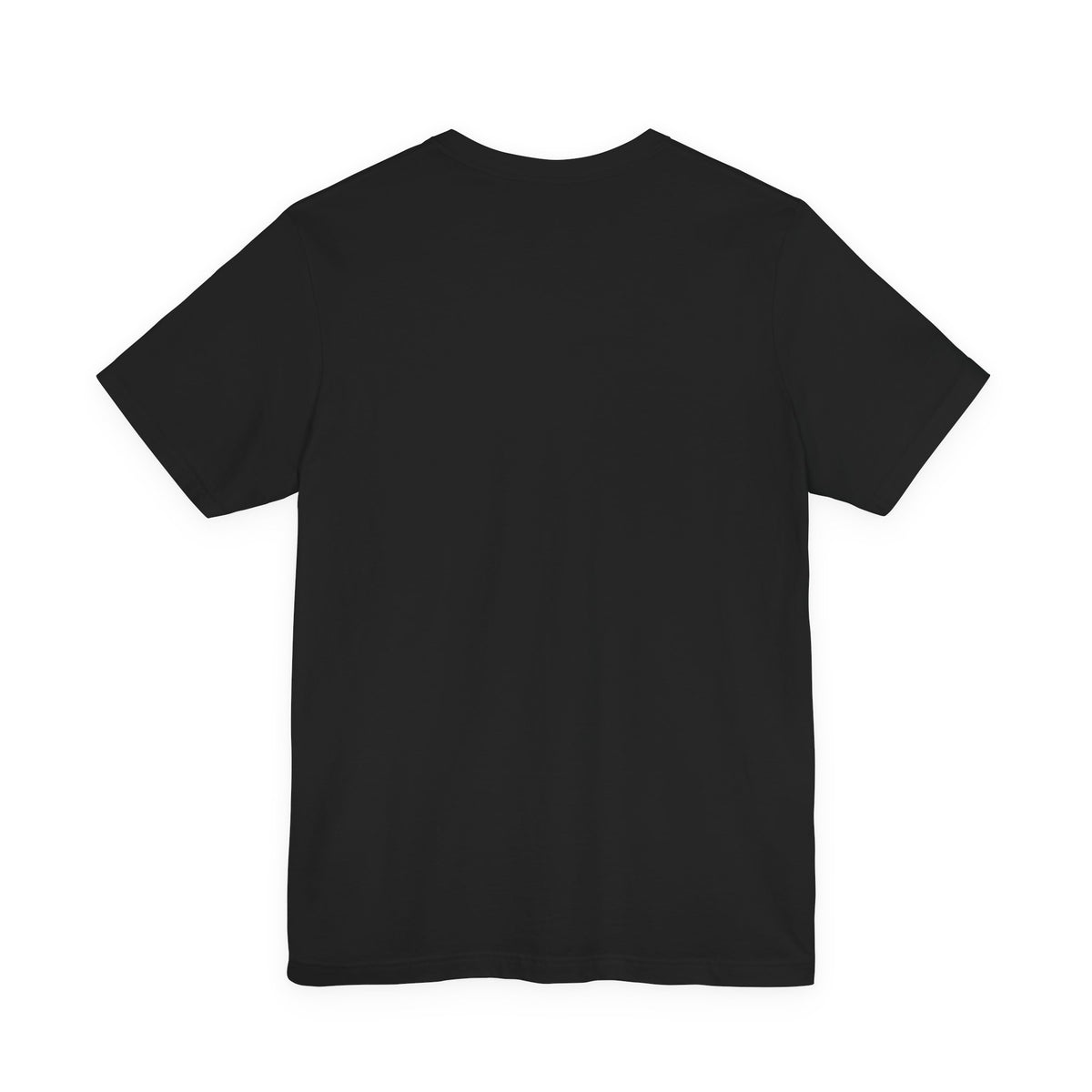 EverAfterWear Pumpkin Badge Tee – Halloween Edition tee - product mockup with gold streetwear design - alternate view