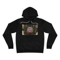 EverAfterWear Quisqueya Map Gold Men's hoodie - product mockup with gold streetwear design - alternate view