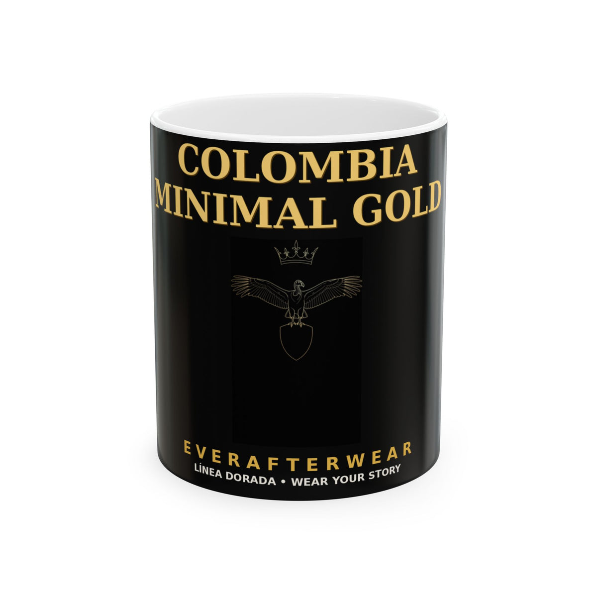 EverAfterWear Colombia Minimal Gold Mug