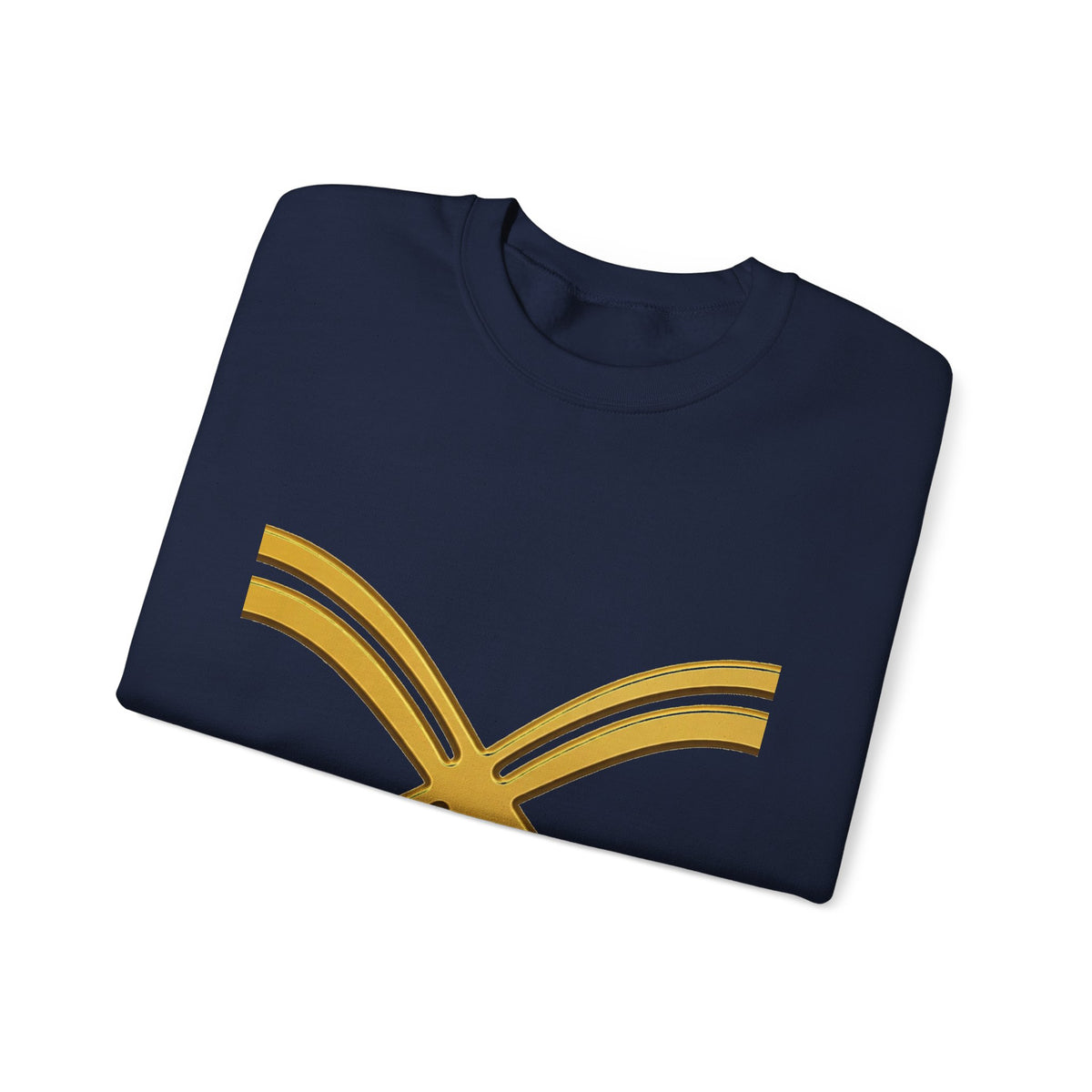 EverAfterWear Fine Line Infinity Men's sweatshirt - product mockup with gold streetwear design - alternate view