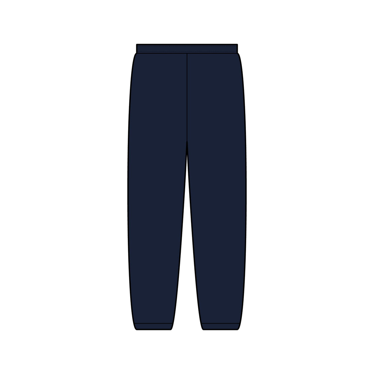 EverAfterWear HERO Crown Logo Refined Women's sweatpants - product mockup with gold streetwear design - alternate view