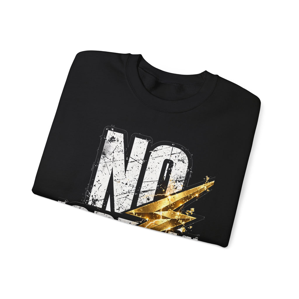 EverAfterWear No Shortcuts sweatshirt - product mockup with gold streetwear design - alternate view