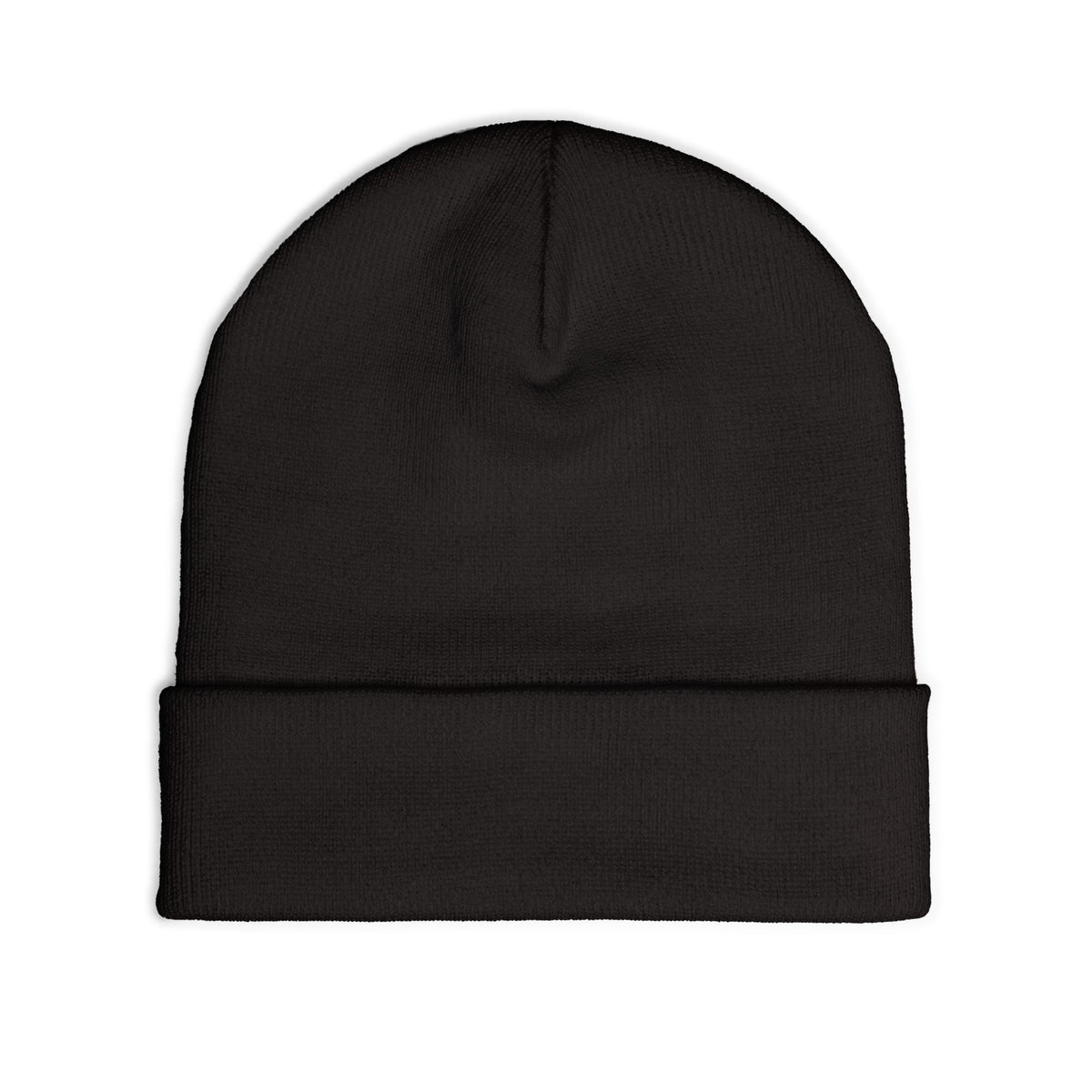 EverAfterWear HERO Crown Logo Men's beanie - headwear mockup with gold streetwear design - alternate view