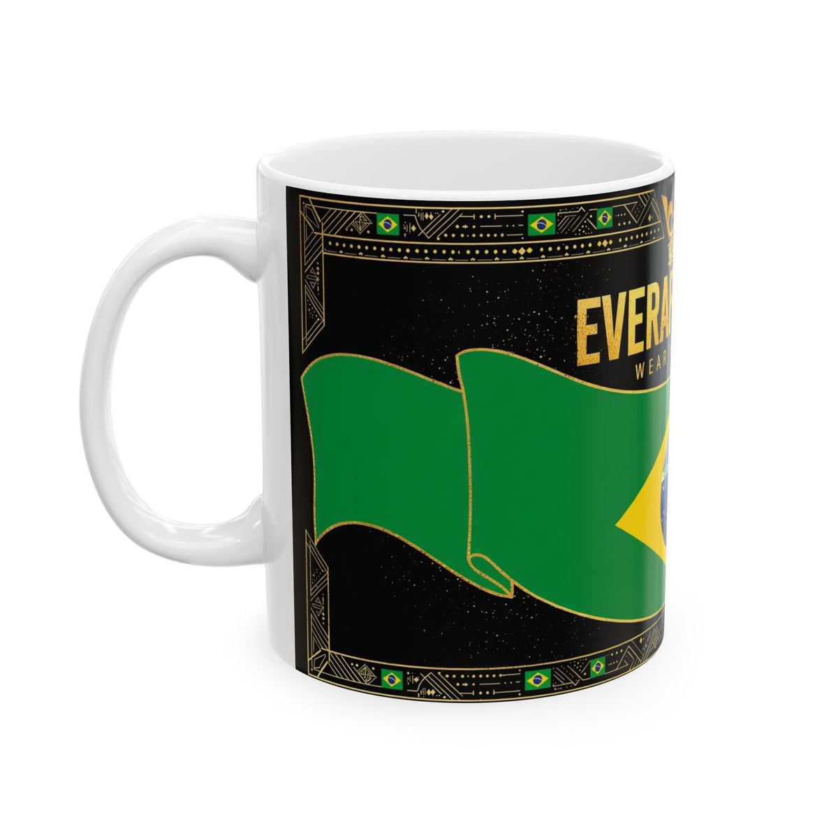 EverAfterWear Brazil Flag Mug