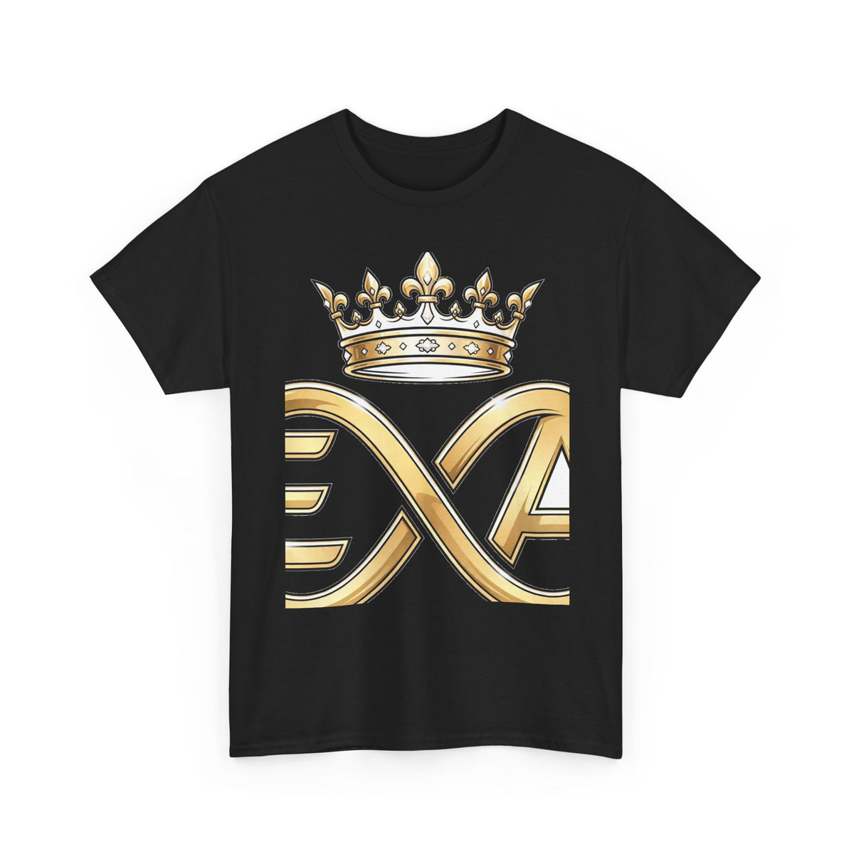 EverAfterWear HERO Crown Logo Refined Women's tee - product mockup with gold streetwear design - alternate view