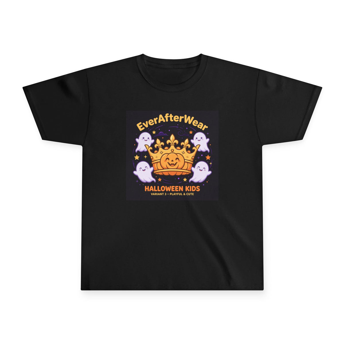 EverAfterWear Kids Halloween Tee - Pumpkin Crown