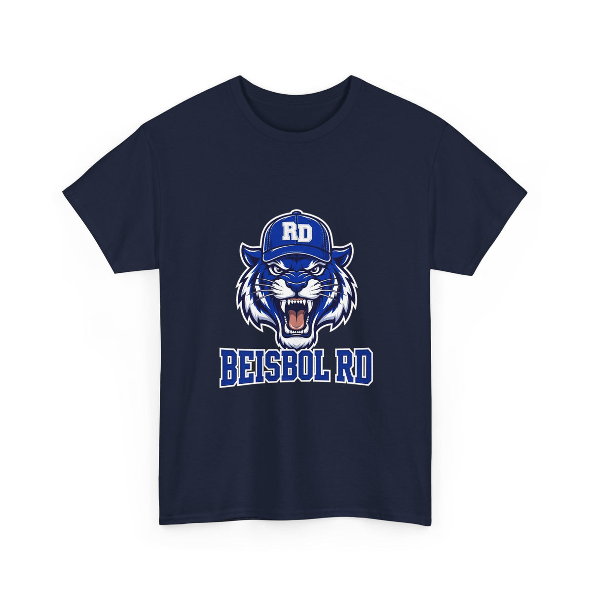 EverAfterWear Tigre BEISBOL RD Unisex Heavy Cotton Tee – Dominican Baseball Graphic T-Shirt