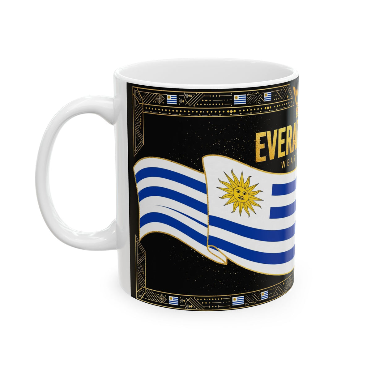 EverAfterWear Uruguay Flag Mug