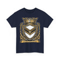 EverAfterWear Royal Crest MMXXVI tee - product mockup with gold streetwear design - alternate view