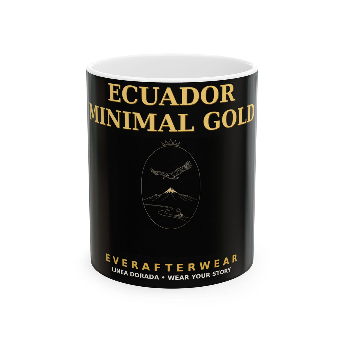 EverAfterWear Ecuador Minimal Gold Mug