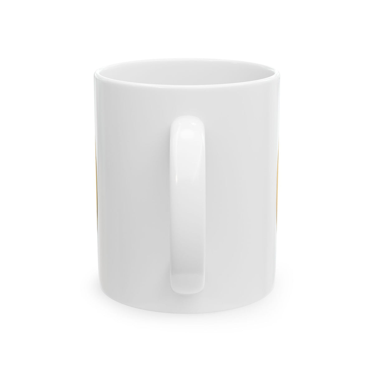 EverAfterWear Fine Line Infinity Men's mug - ceramic coffee mug mockup with gold streetwear design - alternate view