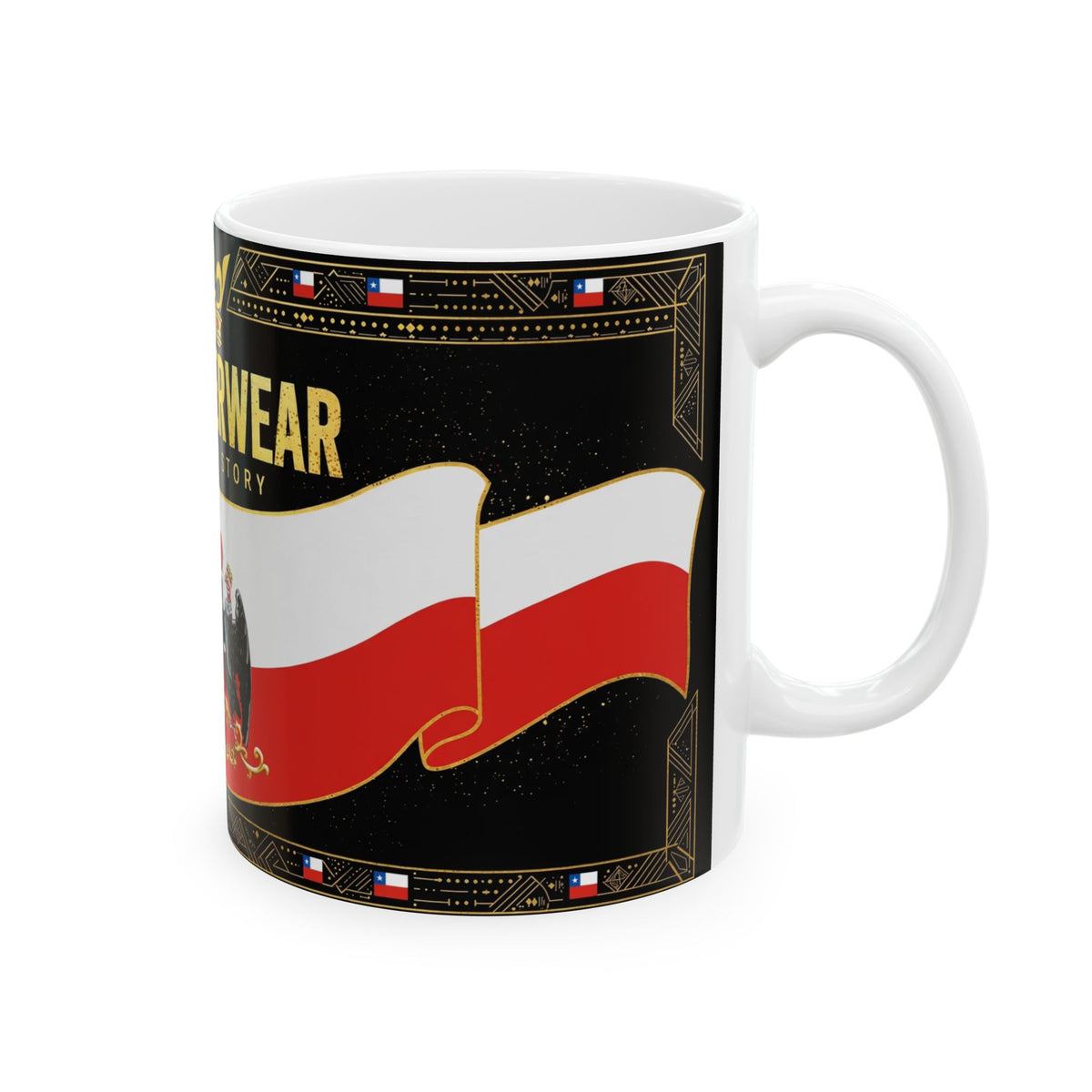 EverAfterWear Chile Flag Mug