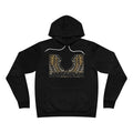EverAfterWear Angel Wings Graffiti Men's hoodie - product mockup with gold streetwear design - alternate view