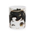 EverAfterWear Lil Angel Women's mug - ceramic coffee mug mockup with gold streetwear design