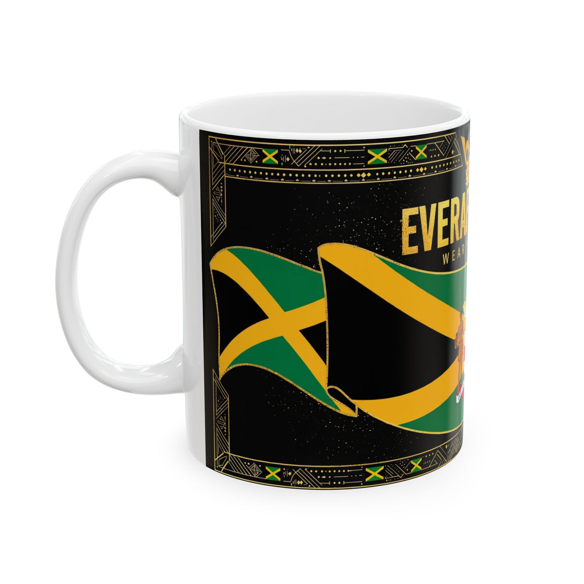EverAfterWear Jamaica Flag Mug