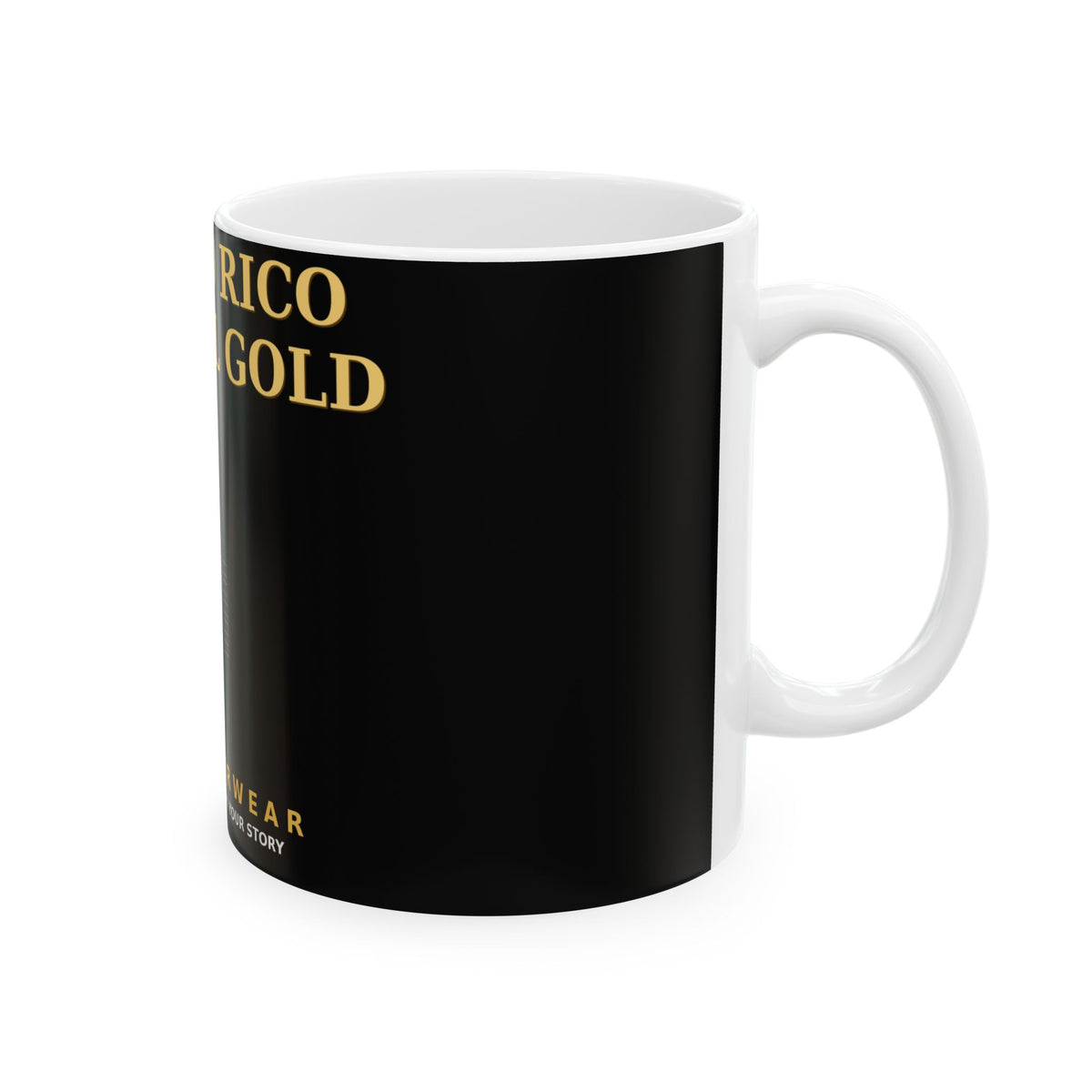 EverAfterWear Puerto Rico Minimal Gold Mug