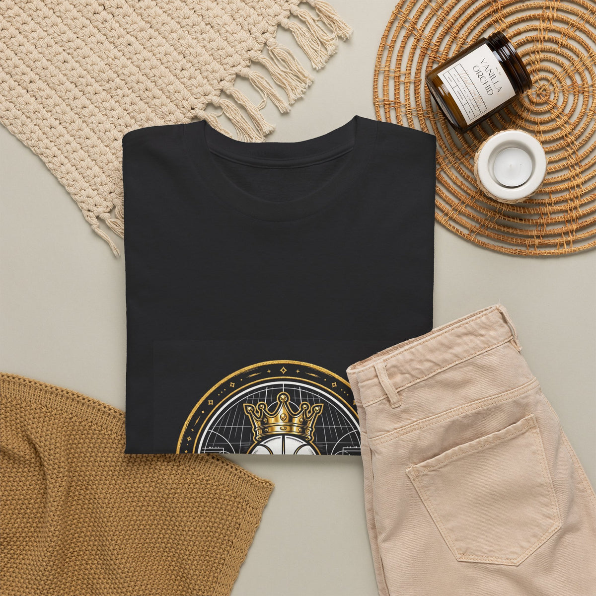 Basketball Court Crown Tee
