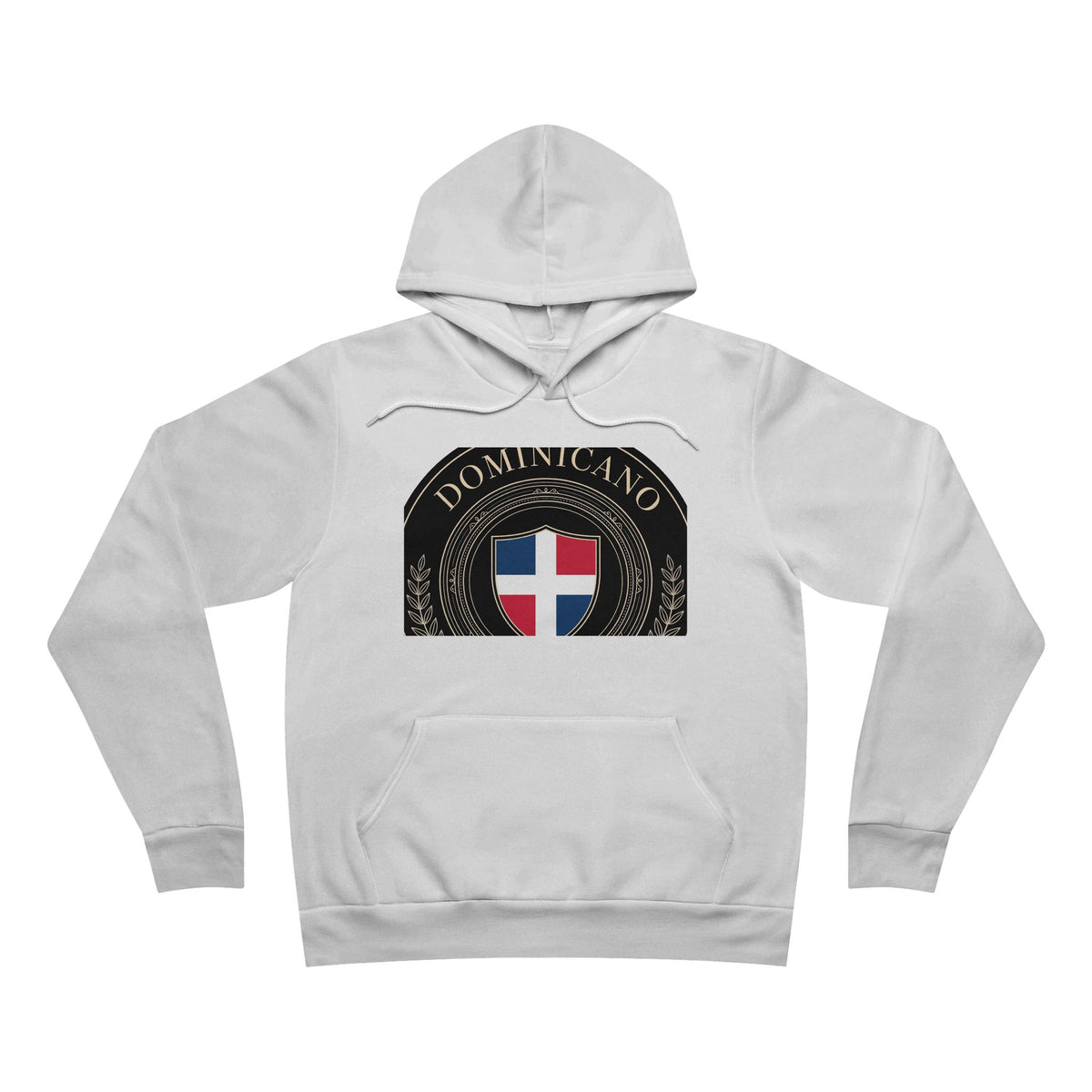 EverAfterWear Dominicano Palm Women's hoodie - product mockup with gold streetwear design