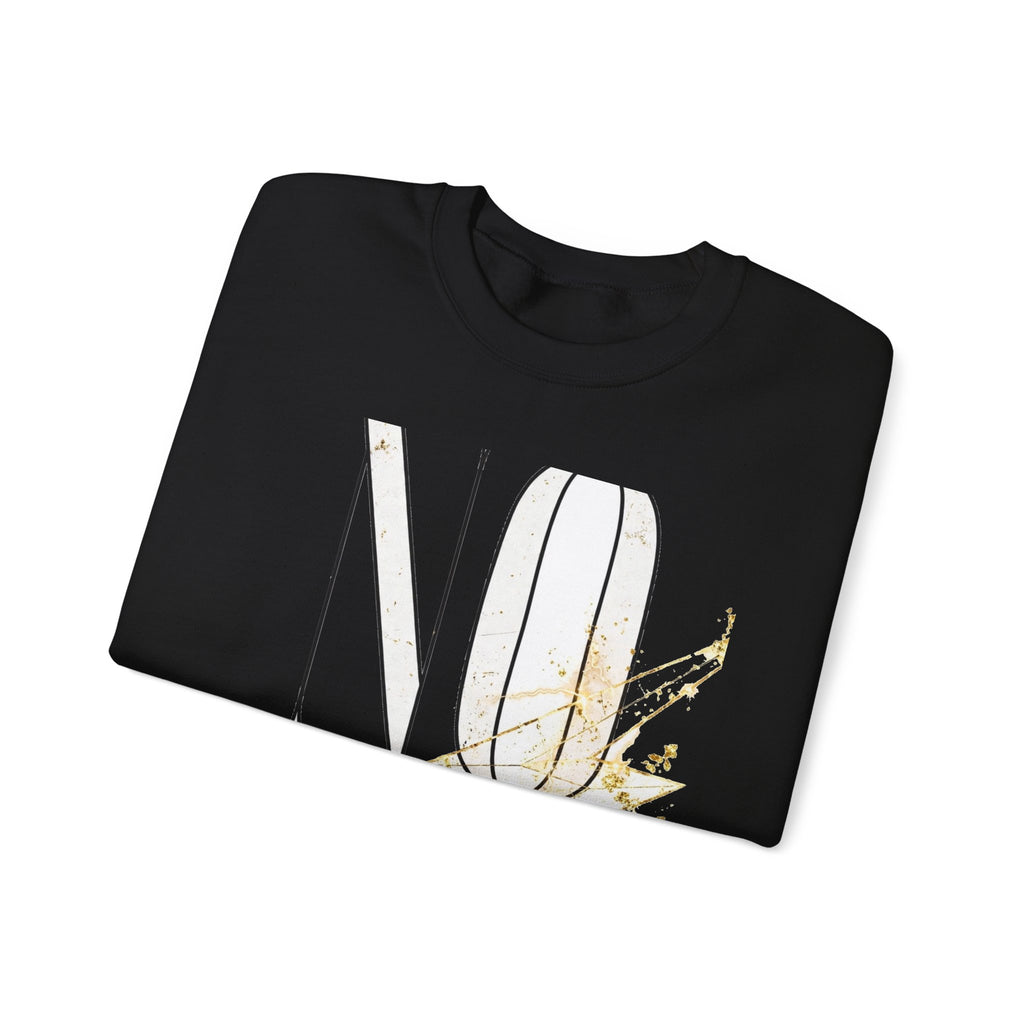 EverAfterWear No Shortcuts Women's sweatshirt - product mockup with gold streetwear design - alternate view