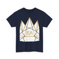 EverAfterWear EA Crown Monogram tee - product mockup with gold streetwear design - alternate view