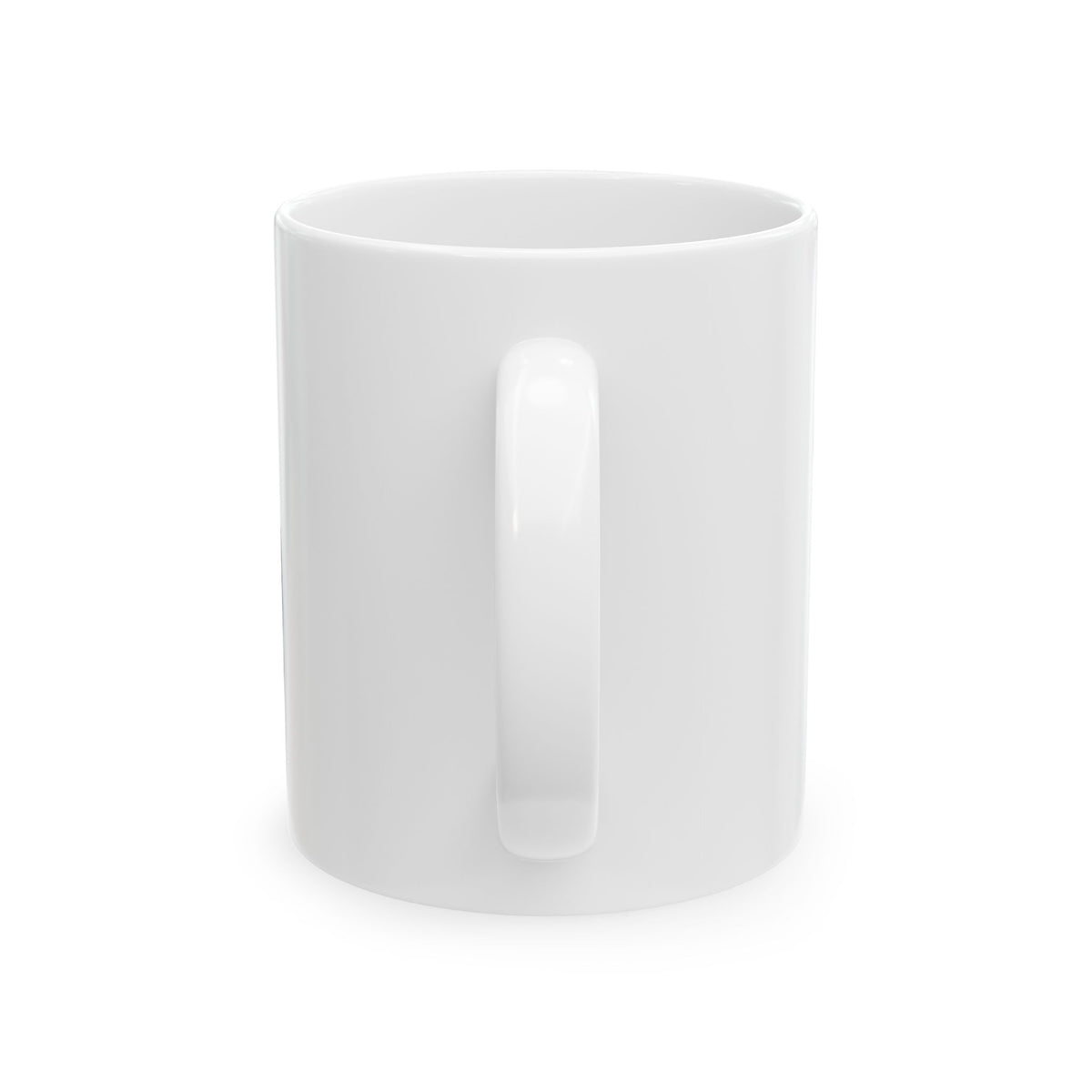 EverAfterWear Flag Ribbon EA Women's mug - ceramic coffee mug mockup with gold streetwear design - alternate view