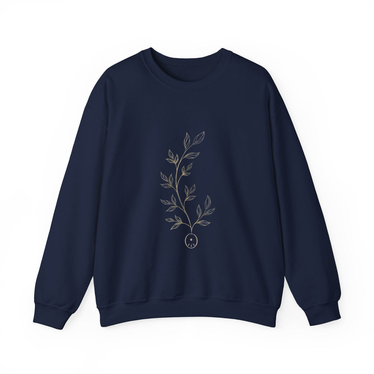 EverAfterWear Laurel Women's sweatshirt - product mockup with gold streetwear design - alternate view