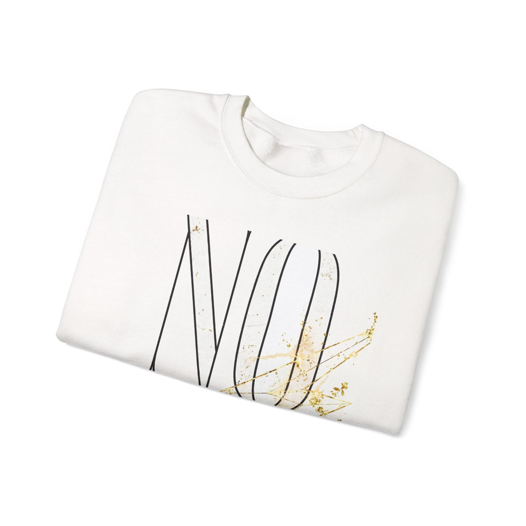 EverAfterWear No Shortcuts Women's sweatshirt - product mockup with gold streetwear design - alternate view