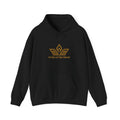 EverAfterWear Gold Crown hoodie - product mockup with gold streetwear design
