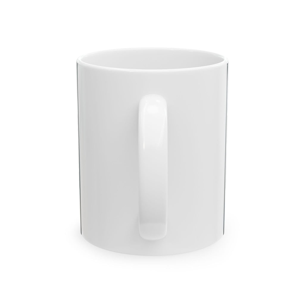 EverAfterWear Earned Never Given Men's mug - ceramic coffee mug mockup with gold streetwear design - alternate view