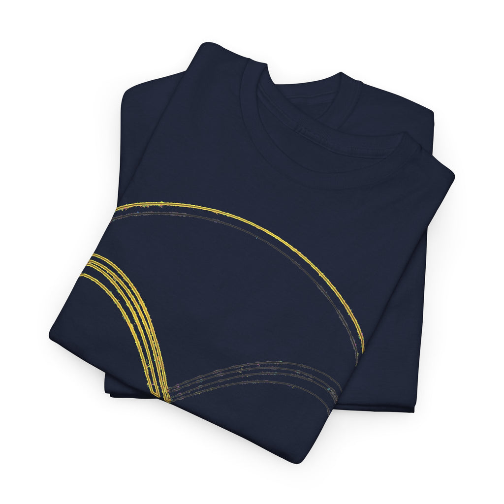 EverAfterWear Double Infinity EverAfter Women's tee - product mockup with gold streetwear design - alternate view