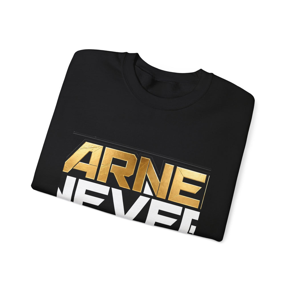 EverAfterWear Earned Never Given sweatshirt - product mockup with gold streetwear design - alternate view