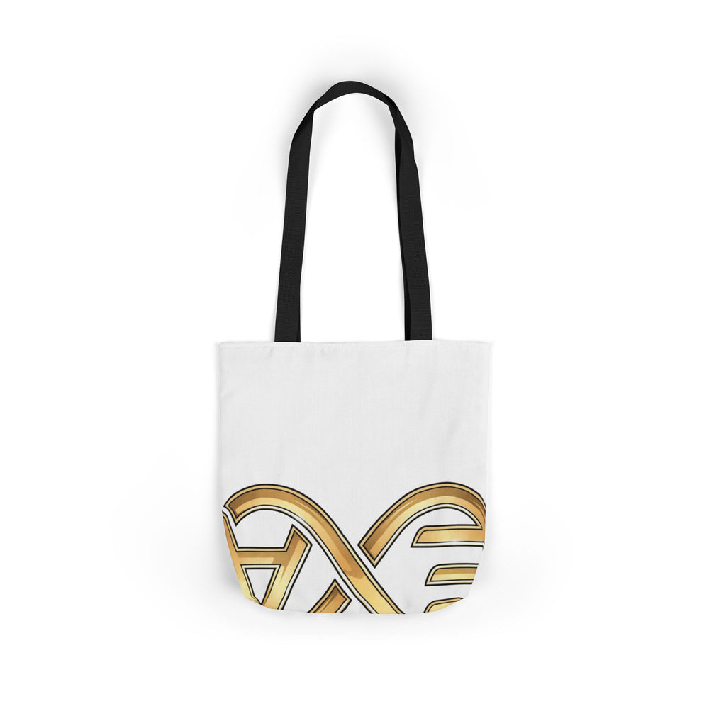 EverAfterWear HERO Crown Logo Refined Women's tote bag - product mockup with gold streetwear design - alternate view