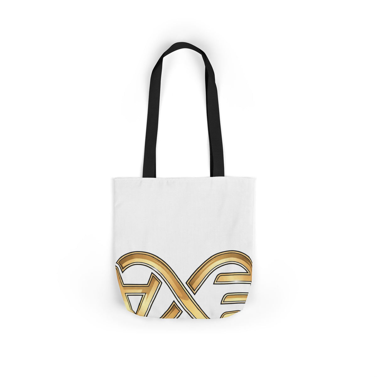 EverAfterWear HERO Crown Logo Refined Women's tote bag - product mockup with gold streetwear design - alternate view