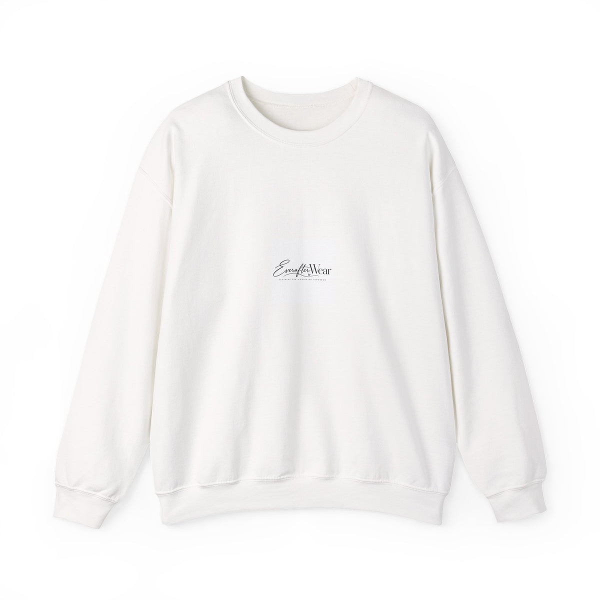 EverAfterWear Heavy Blend sweatshirt - product mockup with gold streetwear design