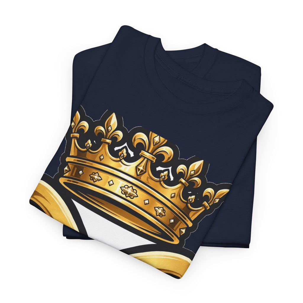 EverAfterWear HERO Crown Logo Men's tee - product mockup with gold streetwear design - alternate view