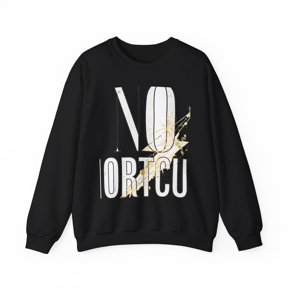 EverAfterWear No Shortcuts Women's sweatshirt - product mockup with gold streetwear design - alternate view