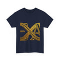 EverAfterWear Infinity EA Monogram Men's tee - product mockup with gold streetwear design - alternate view