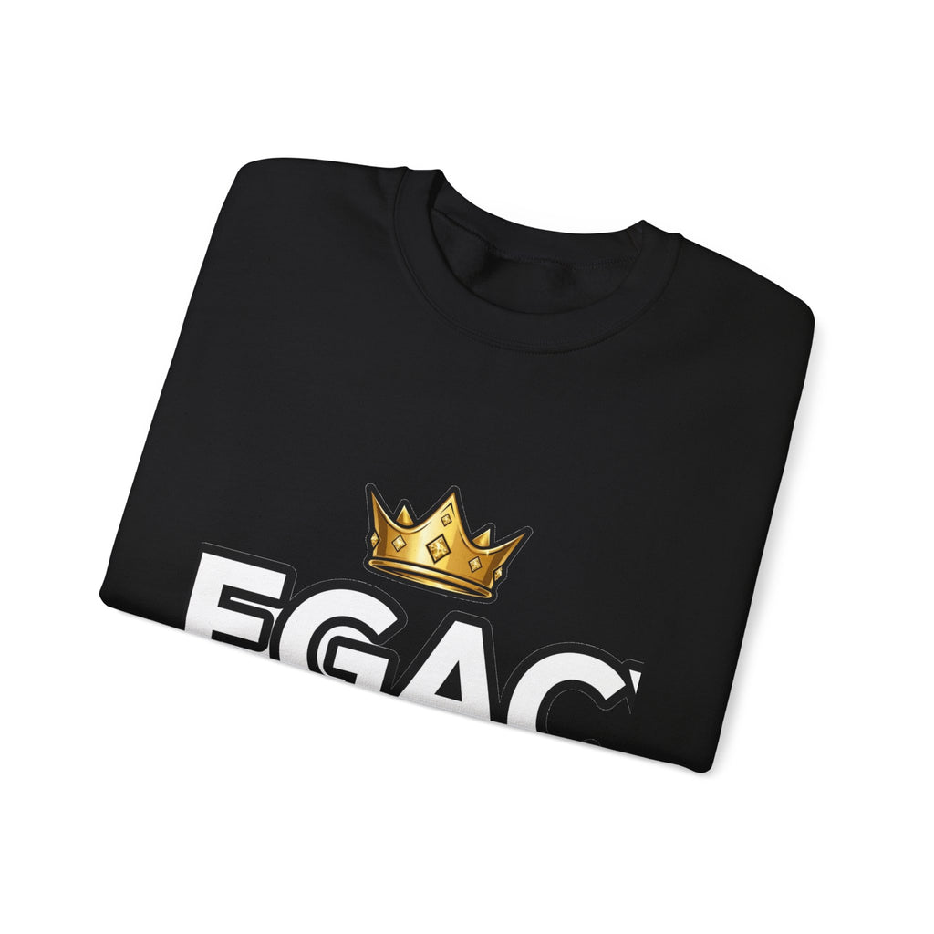 EverAfterWear Legacy Over Likes sweatshirt - product mockup with gold streetwear design - alternate view