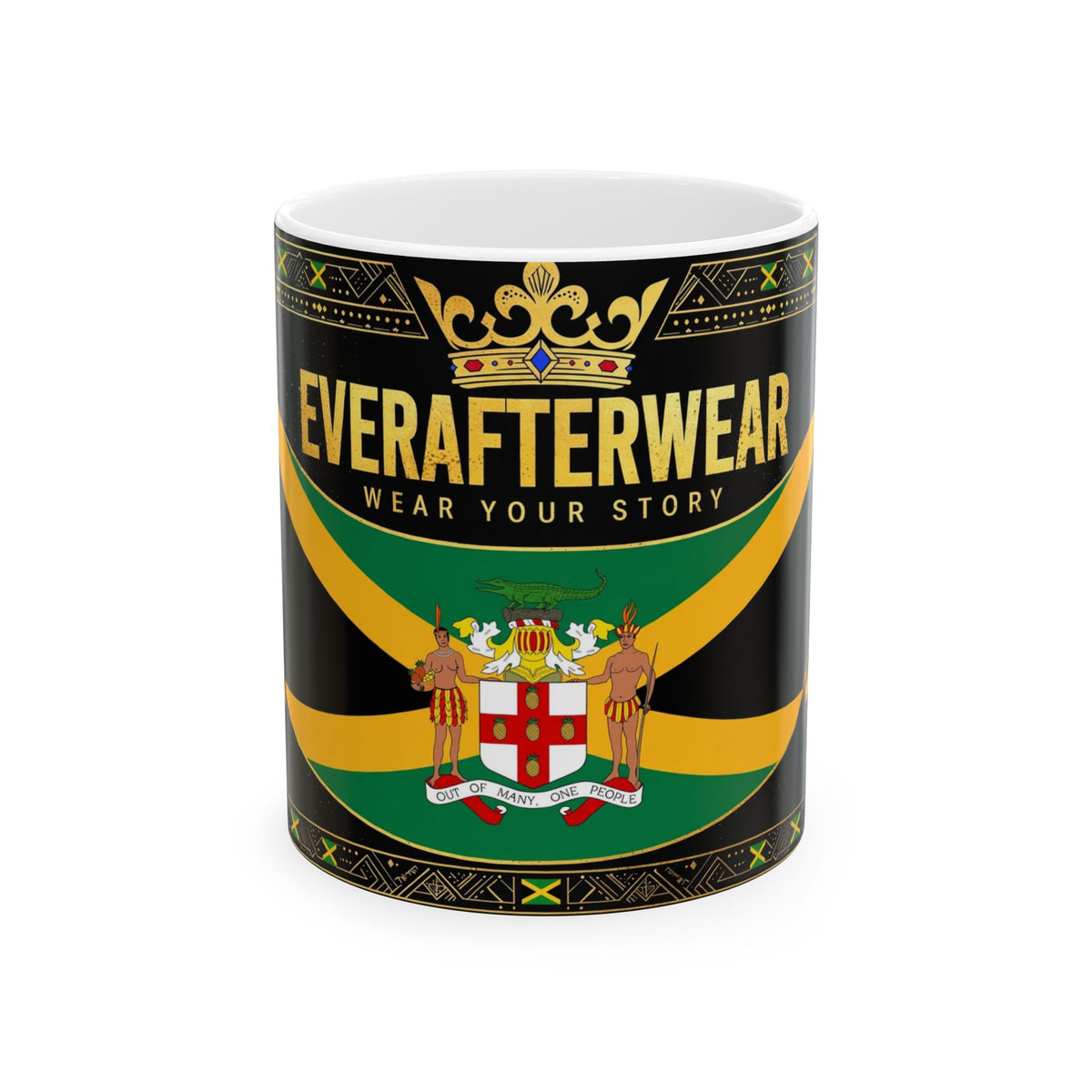 EverAfterWear Jamaica Flag Mug