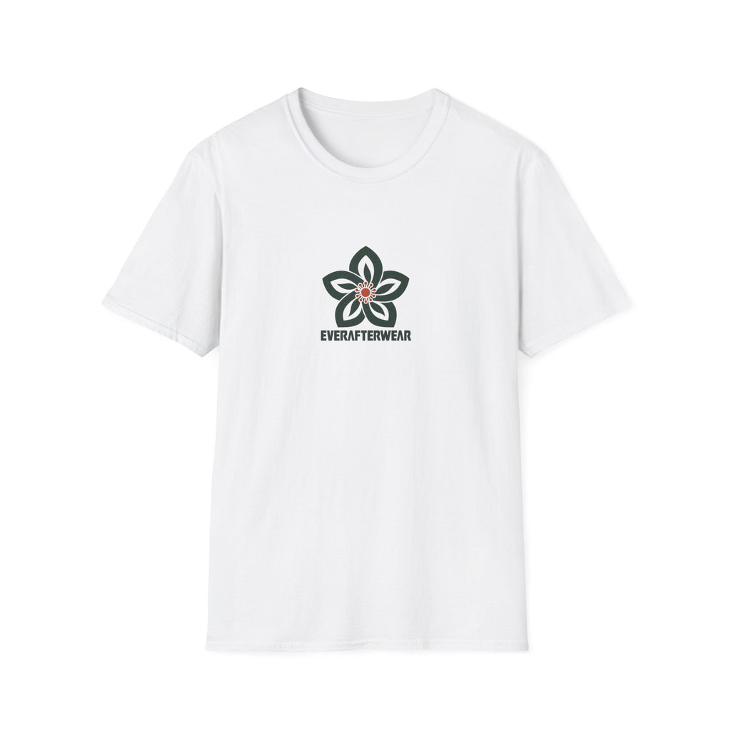 EverAfterWear Forever Bloom tee - product mockup with gold streetwear design - alternate view
