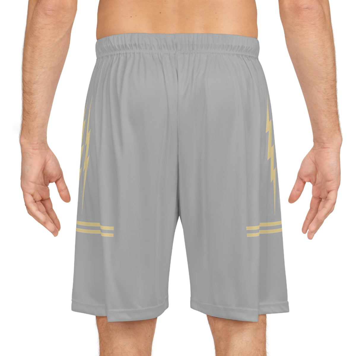 EverAfterWear Gold Lightning Basketball Shorts