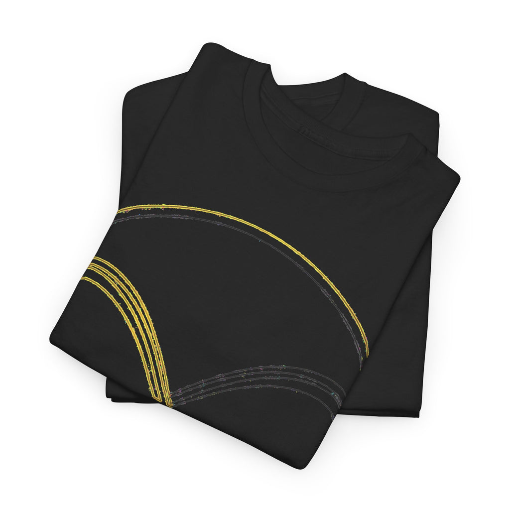 EverAfterWear Double Infinity EverAfter Women's tee - product mockup with gold streetwear design - alternate view