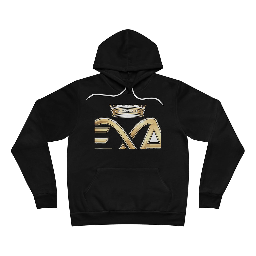 EverAfterWear HERO Crown Logo Refined Women's hoodie - product mockup with gold streetwear design - alternate view