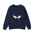 EverAfterWear Wing Outline sweatshirt - product mockup with gold streetwear design - alternate view