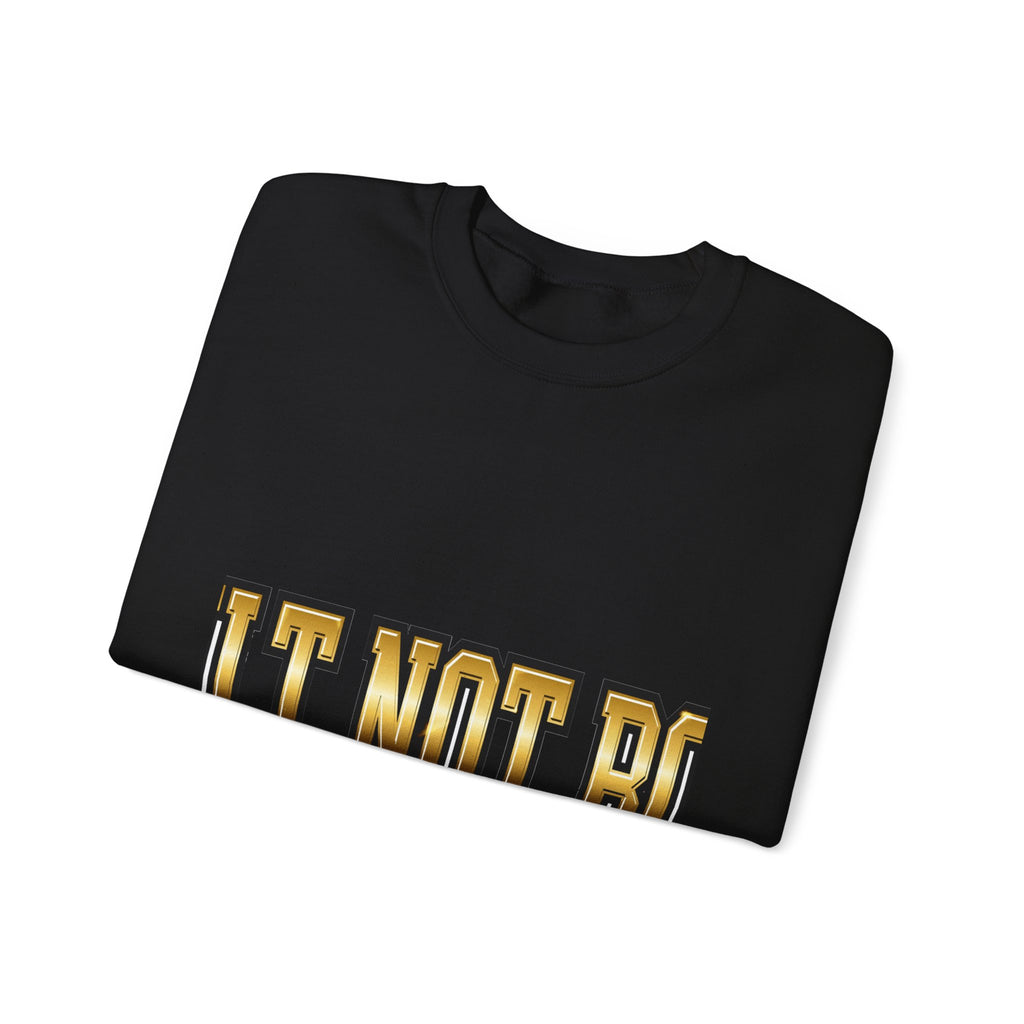 EverAfterWear Built Not Born sweatshirt - product mockup with gold streetwear design - alternate view