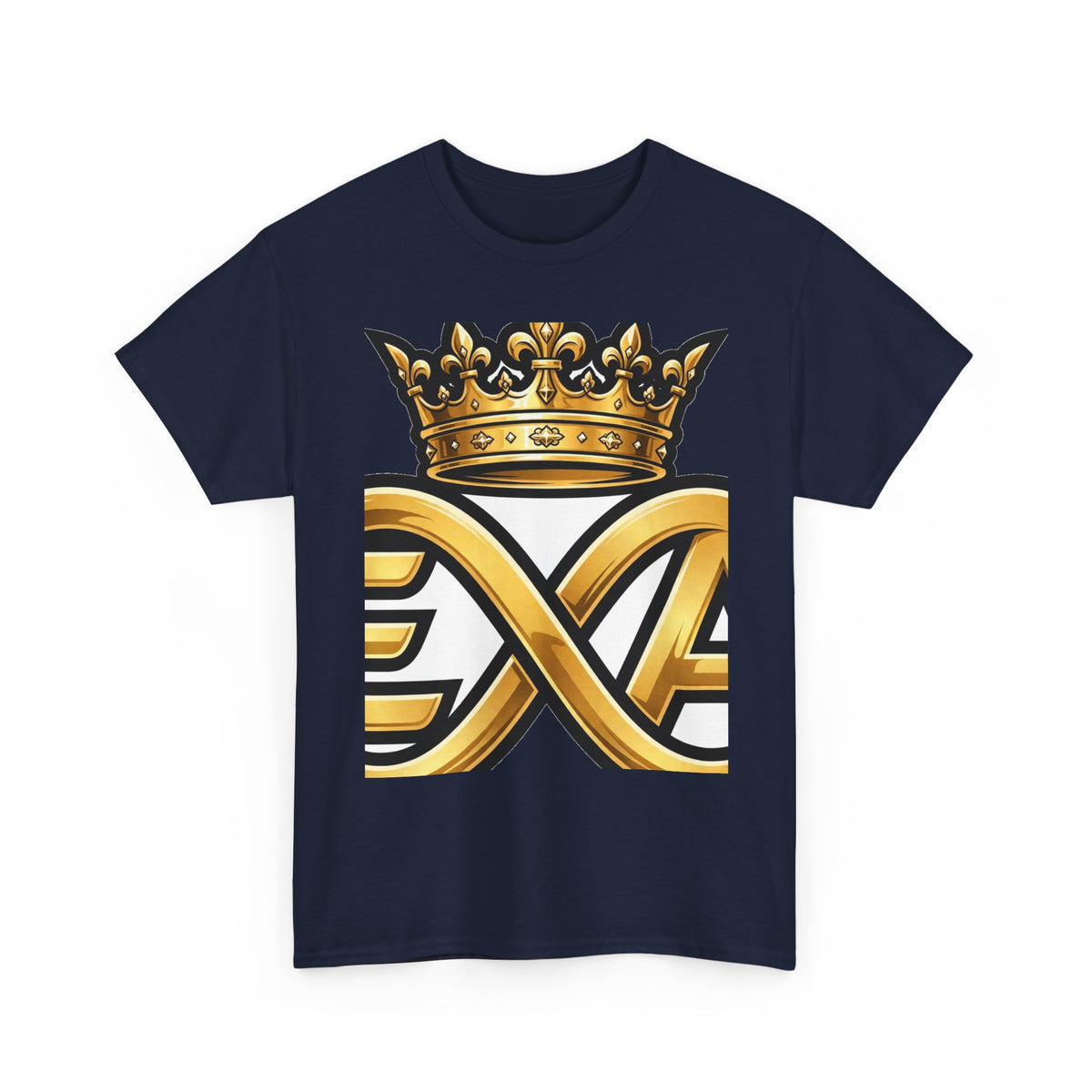 EverAfterWear HERO Crown Logo Men's tee - product mockup with gold streetwear design - alternate view