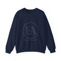 EverAfterWear EA Serif Women's sweatshirt - product mockup with gold streetwear design - alternate view