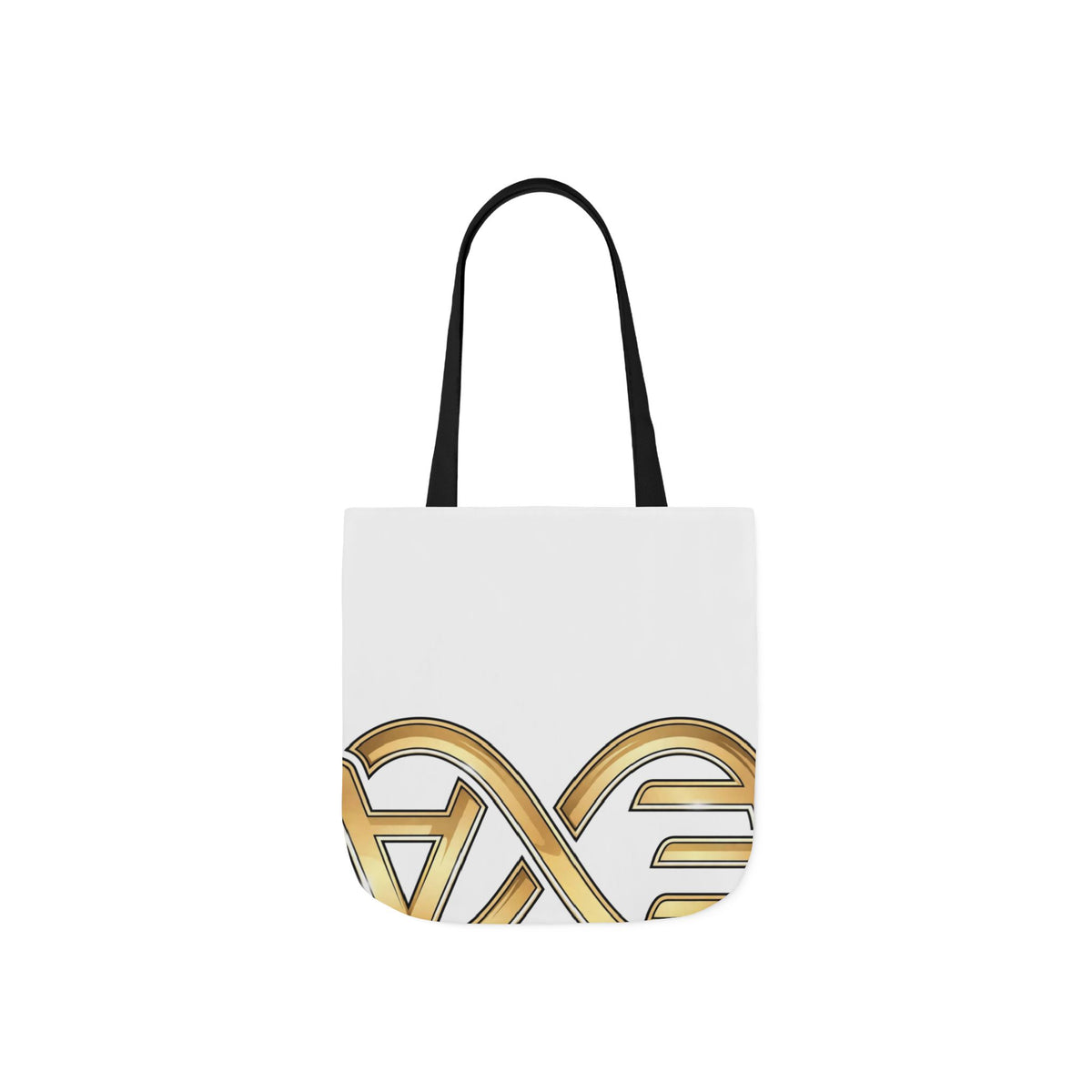 EverAfterWear HERO Crown Logo Refined Women's tote bag - product mockup with gold streetwear design - alternate view